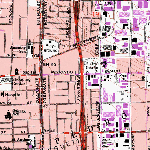 Topographic Map of Exit 11, CA
