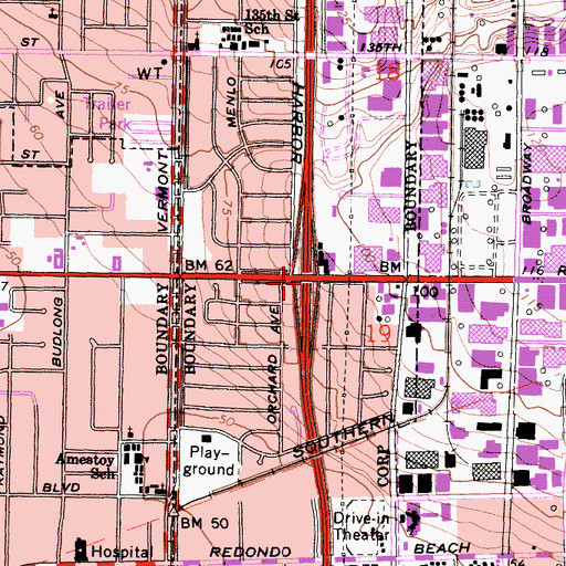 Topographic Map of Exit 12, CA
