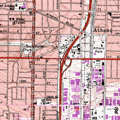 Topographic Map of Exit 13, CA
