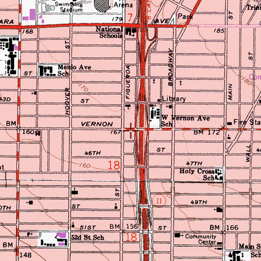 Topographic Map of Exit 19, CA
