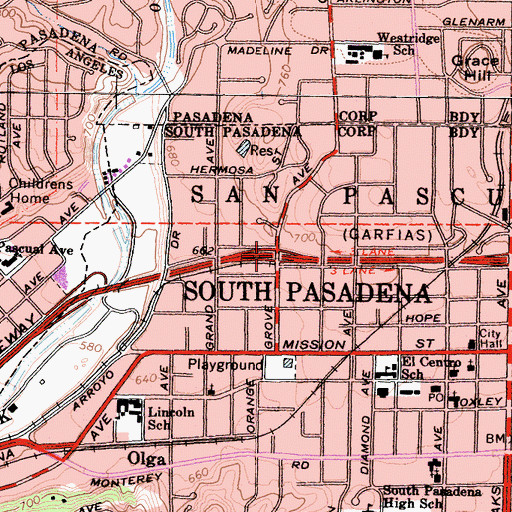 Topographic Map of Exit 31A, CA