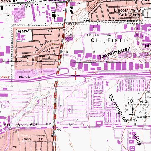 Topographic Map of Exit 7B, CA