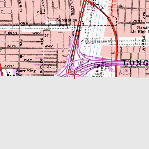Topographic Map of Exit 12B, CA