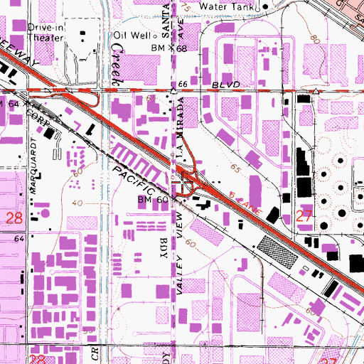 Topographic Map of Exit 118, CA