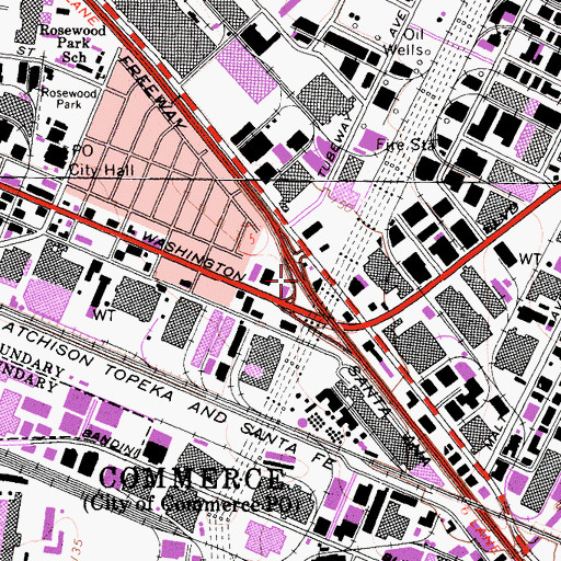 Topographic Map of Exit 128B, CA
