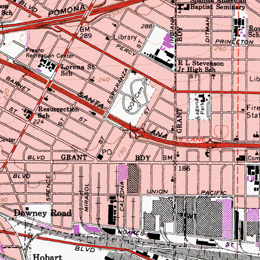 Topographic Map of Exit 132, CA