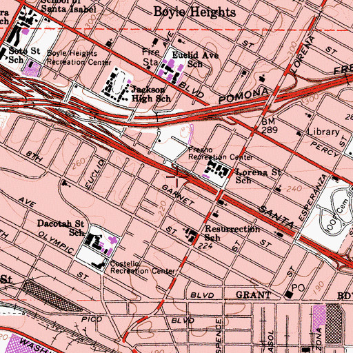 Topographic Map of Exit 133, CA