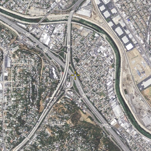Aerial/Satellite Image of Exit 139A, CA