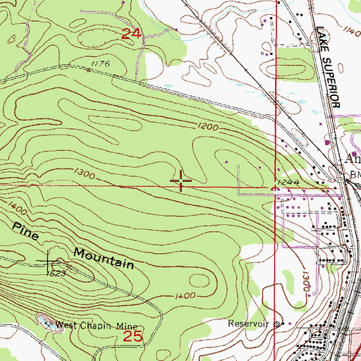 Topographic Map of Timberstone Golf Course, MI