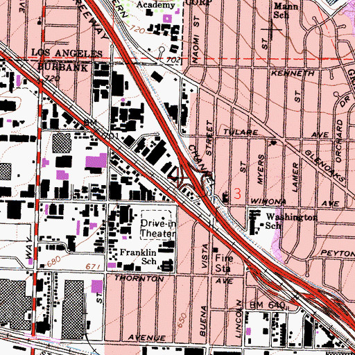 Topographic Map of Exit 148, CA