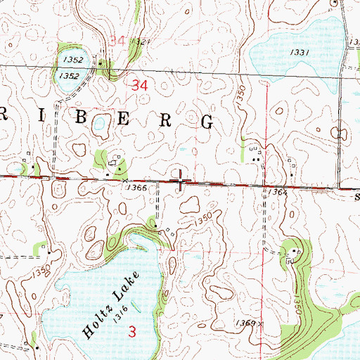 Topographic Map of School Number 207 (historical), MN