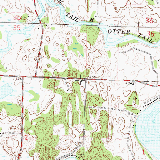 Topographic Map of School Number 146 (historical), MN