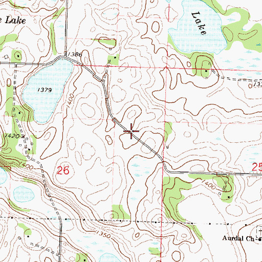 Topographic Map of School Number 12 (historical), MN