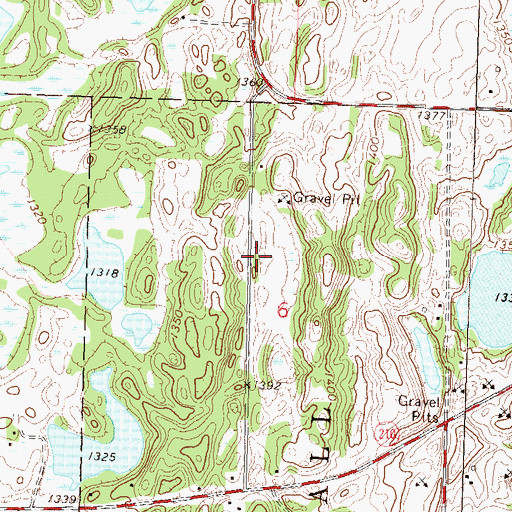 Topographic Map of School Number 257 (historical), MN