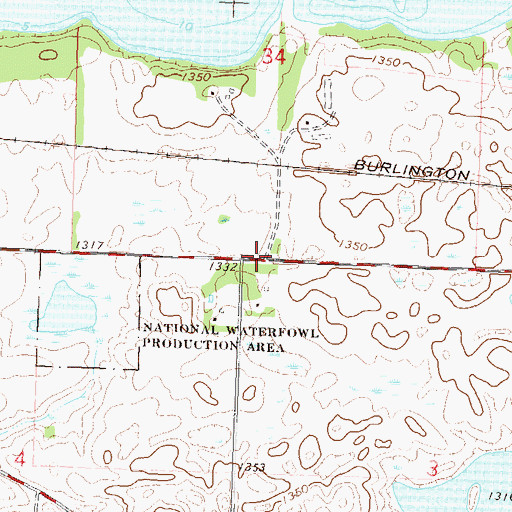 Topographic Map of School Number 231 (historical), MN