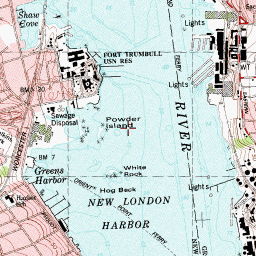 Topographic Map of Melton Ledge, CT