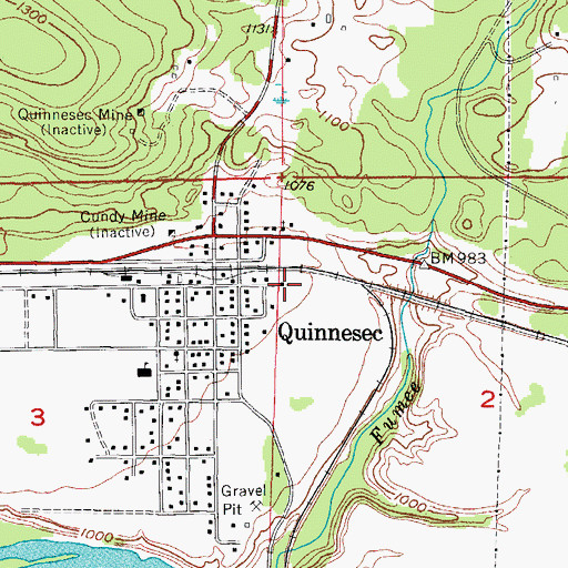 Topographic Map of Christ Temple Church, MI