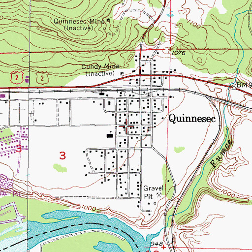 Topographic Map of Calvary Lutheran Church, MI