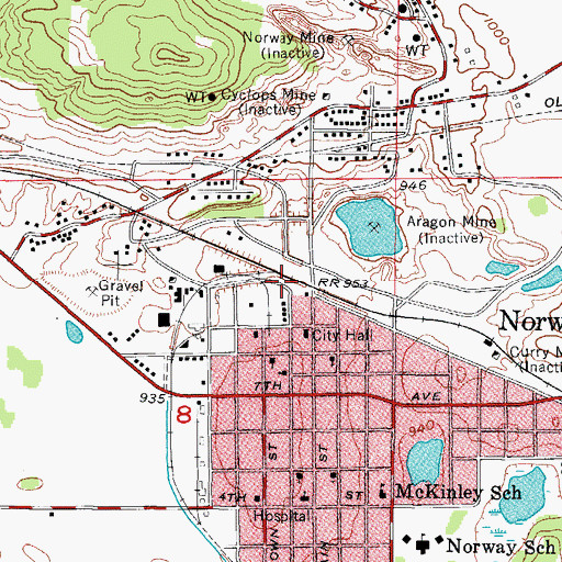 Topographic Map of Community Bible Church, MI