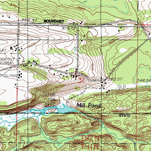 Topographic Map of Zion Lutheran Church, MI