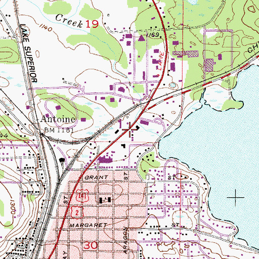 Topographic Map of Ardis Furnace Historical Marker, MI