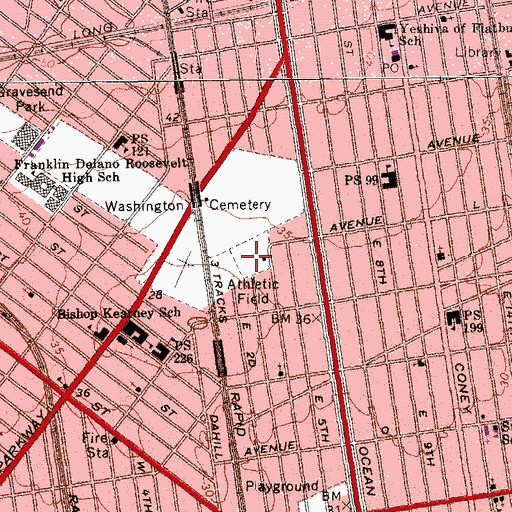 Topographic Map of Friends Field, NY