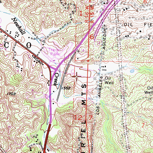 Topographic Map of Exit 2, CA