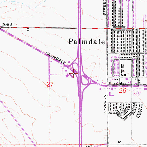 Topographic Map of Exit 35, CA