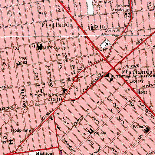 Topographic Map of Fraser Square, NY