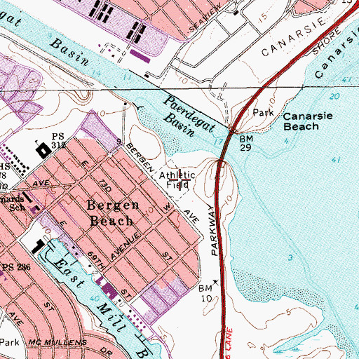 Topographic Map of Mcguire Fields, NY
