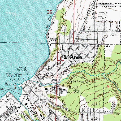 Topographic Map of Bethel United Pentecostal Church, MI