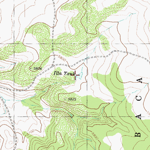 Topographic Map of Illa Tank, AZ