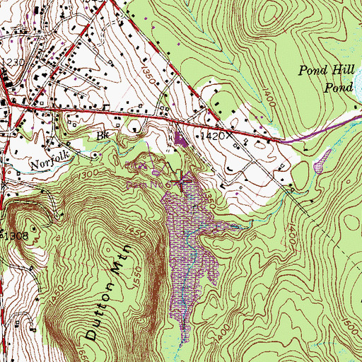 Topographic Map of Dam Number 6, CT