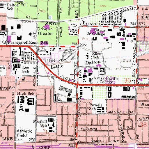 Topographic Map of Wilden Hall, CA