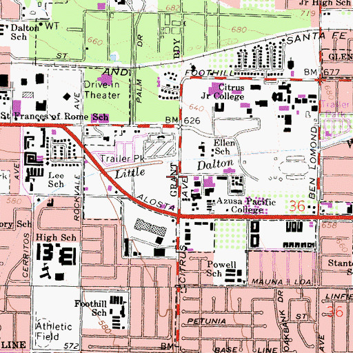 Topographic Map of Wynn Science Center, CA