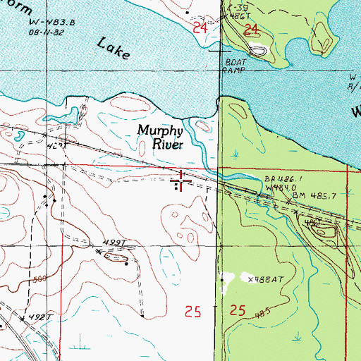 Topographic Map of Murphy Station (historical), MI