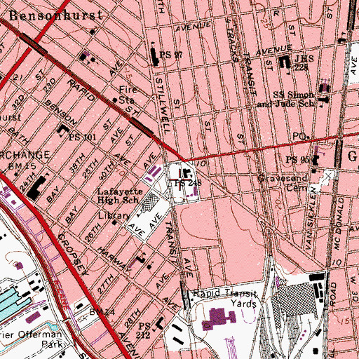 Topographic Map of Scarangella Park, NY