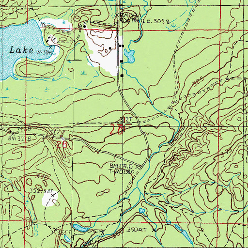 Topographic Map of Arvon Post Office (historical), MI