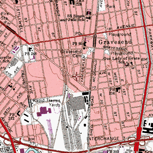 Topographic Map of Cutinella Triangle, NY