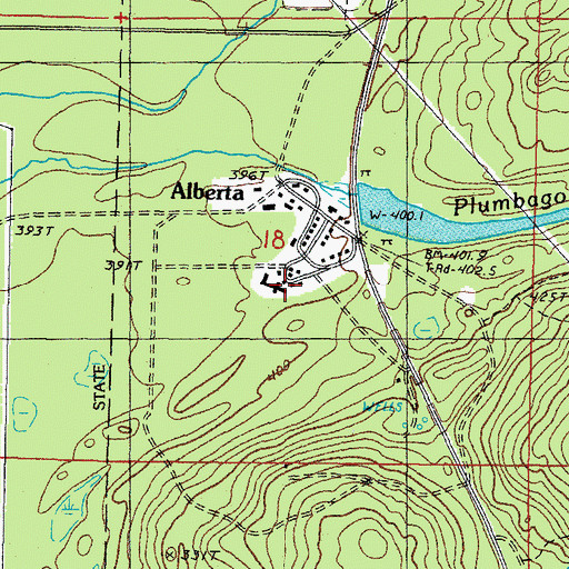 Topographic Map of Henry Ford Alberta Village Museum, MI