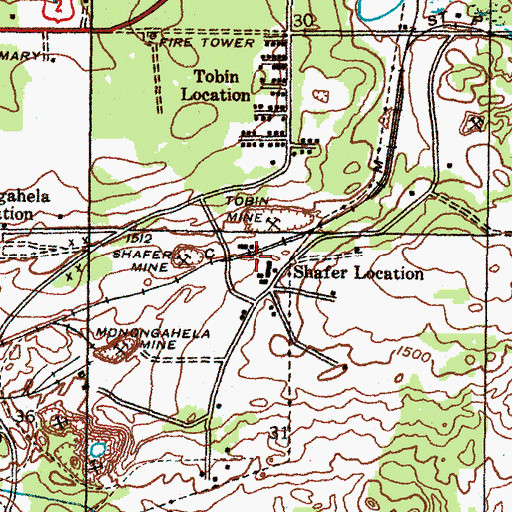 Topographic Map of Clinch Post Office (historical), MI