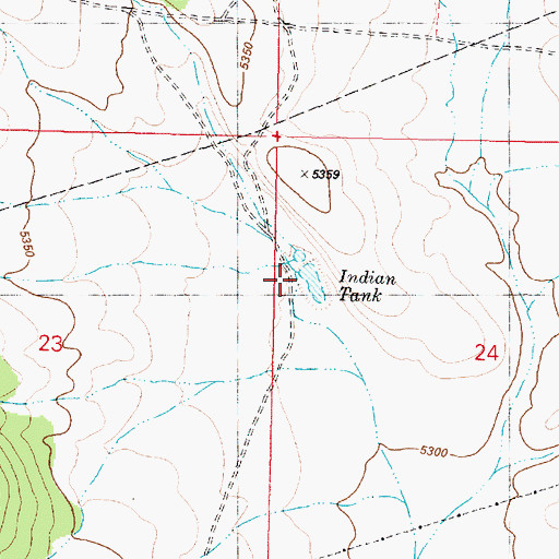 Topographic Map of Indian Tank, AZ