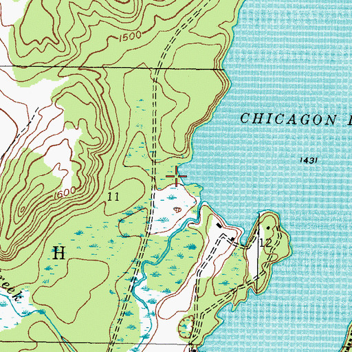 Topographic Map of George Young Golf Course, MI