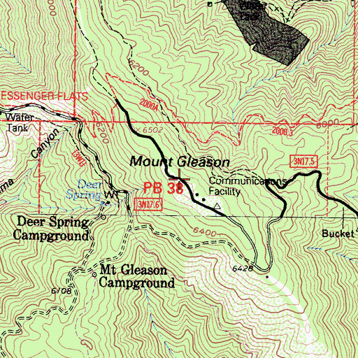 Topographic Map of Nike Site LA-04C (historical), CA