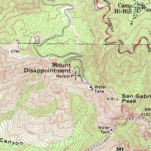 Topographic Map of Nike Site LA-09C (historical), CA