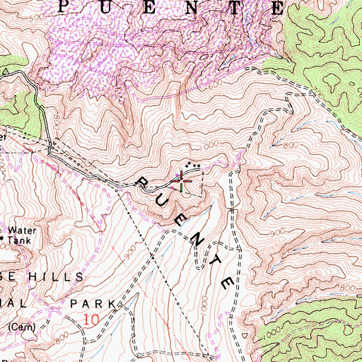 Topographic Map of Nike Site LA-14C (historical), CA