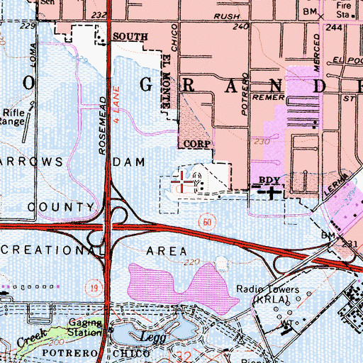 Topographic Map of Nike Site LA-14L (historical), CA