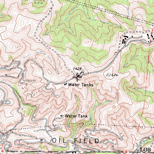 Topographic Map of Nike Site LA-29C (historical), CA