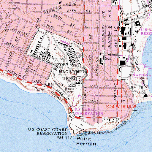 Topographic Map of Nike Site LA-43C (historical), CA