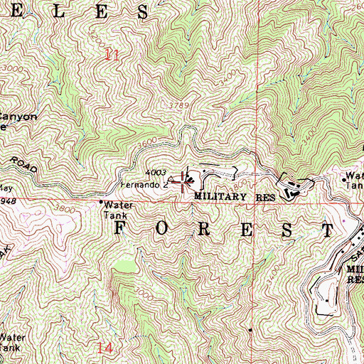 Topographic Map of Nike Site LA-94C (historical), CA